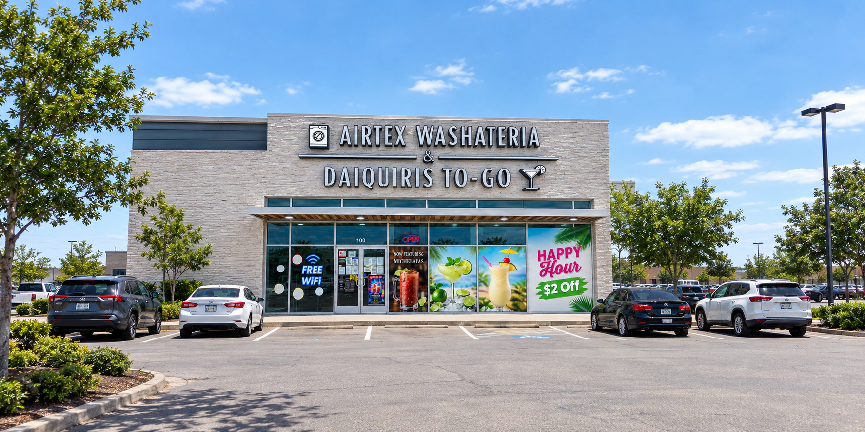 Airtex Washateria parking lot