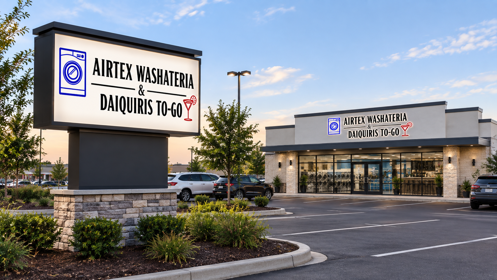 Airtex Washateria signage